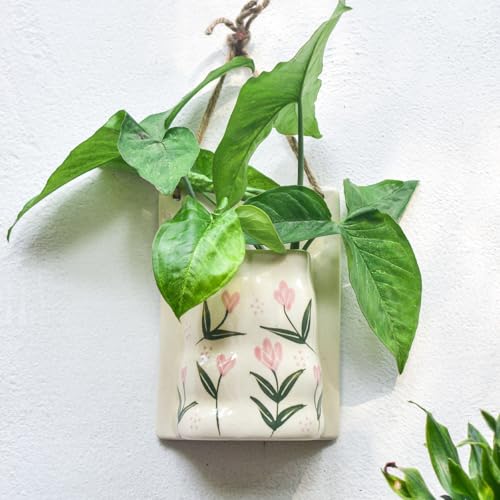 Ceramic Wall Planter - Tulip | Hand-Painted Ceramic Wall Planter ...