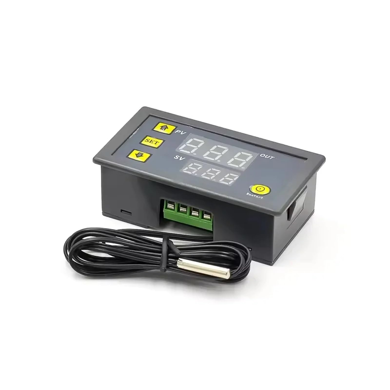W3230 cyfrowy termostat z wyświetlaczem LED, 12 V, 24 V, AC, 110-220 V, czujnik 20 A, regulacja temperatury z przyrządem do sterowania ogrzewaniem/chłodzeniem
