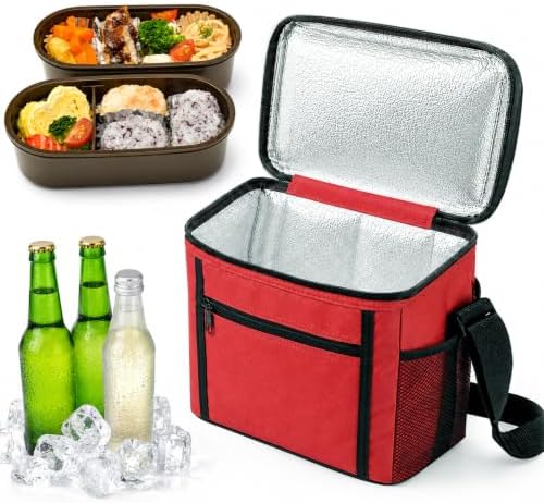 Kühltasche,10L Kühltasche Faltbar,Faltbar Isoliertasche,Picknicktasche,Tragbar Lunchtasche,Wasserdichtes Oxford-Gewebe Thermotasche für Picknic Outdoor Reisen Camping