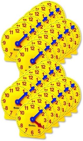 Learning Resources Pre K-4 Learning Clocks Set - Theme/Subject: Learning - Skill Learning: Time - 3-9 Year - Multi | Bundle of 2 Sets