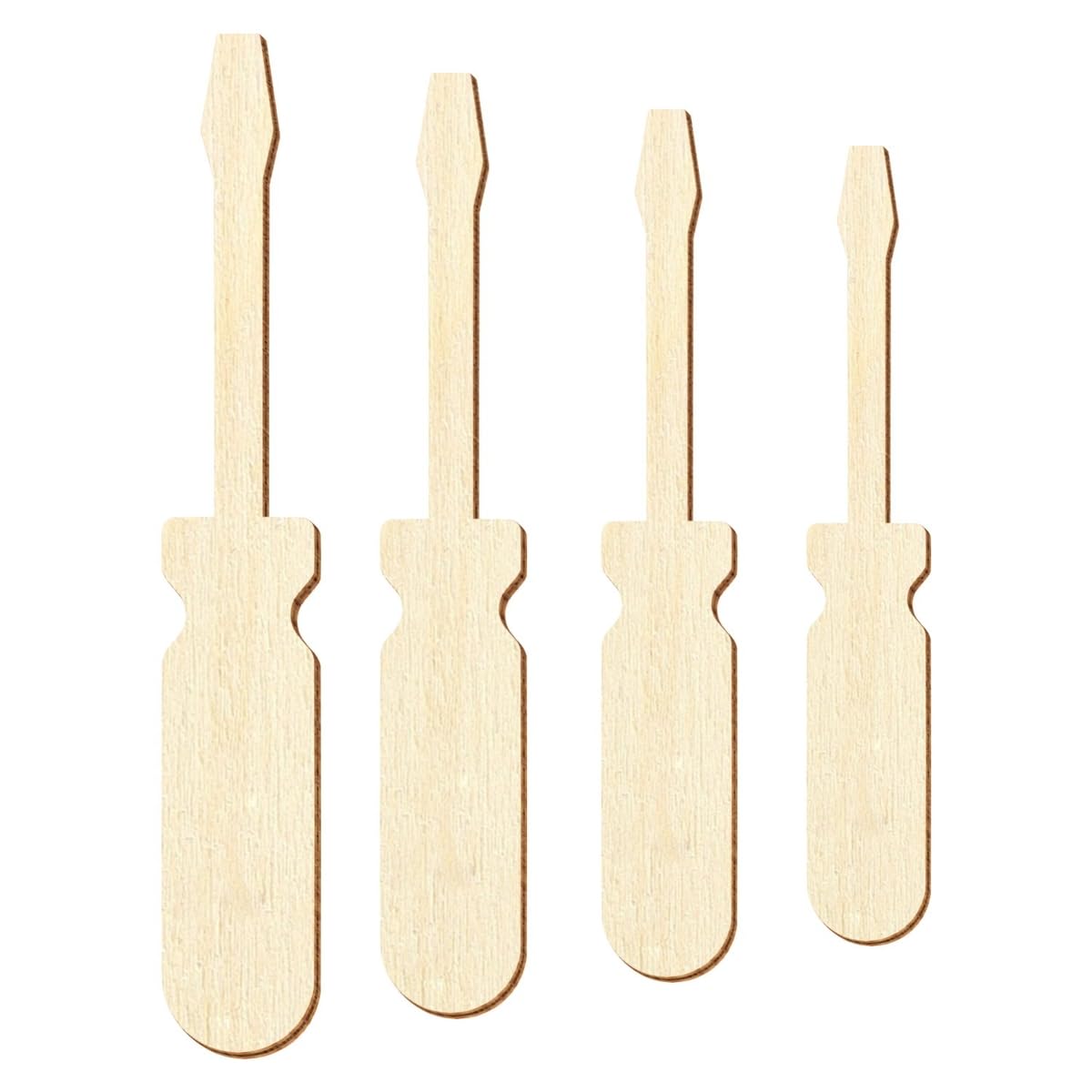 Cacciavite in legno – 3 – 50 cm decorazione fai da te, dimensioni: 22 cm, confezione da 100 pezzi