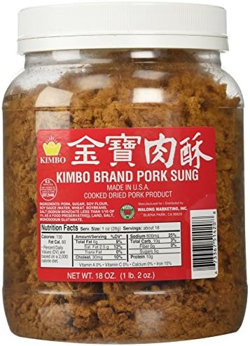 Kimbo Brand Sung Cooked Dried Pork 18 oz (1lb, 2oz)