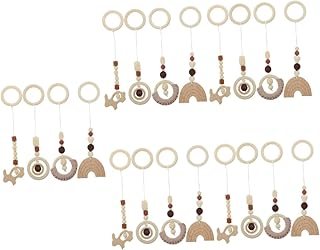 Abaodam 20 Peças Brinquedos De Rack De Ginástica Para Brincar Na Academia Do Bebê Brinquedos Suspensos Brinquedos Para Berçário Anéis De Dentição Tapete De Atividade Do Bebê