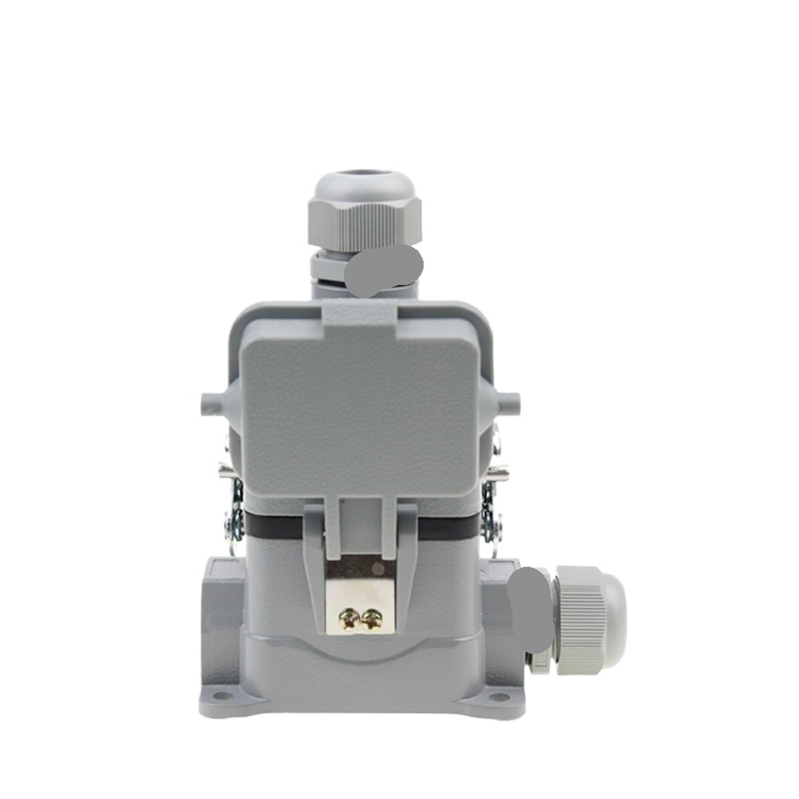 Conector rectangular resistente HDC-HE-006 de 6 pines con cubierta protectora para maquinaria