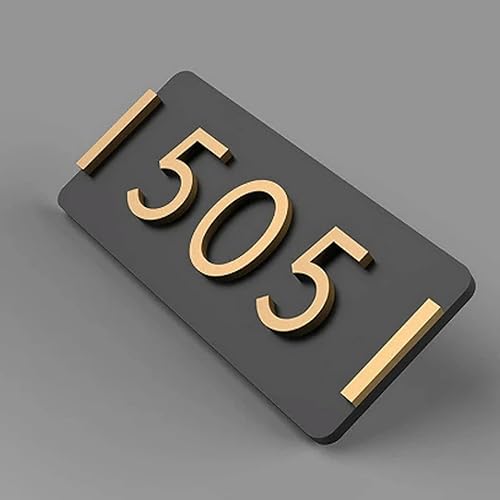 Custom Door Number Sign, Acrylic House Numbers Stickers 4 Letters Room