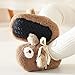 Infant Walking Shoes Boys Baby Toddler Shoes Fleece Warm Booties Shoes Fashion Printing Non Slip Breathable Nude Boots 9 Month Old Baby Winter Boots