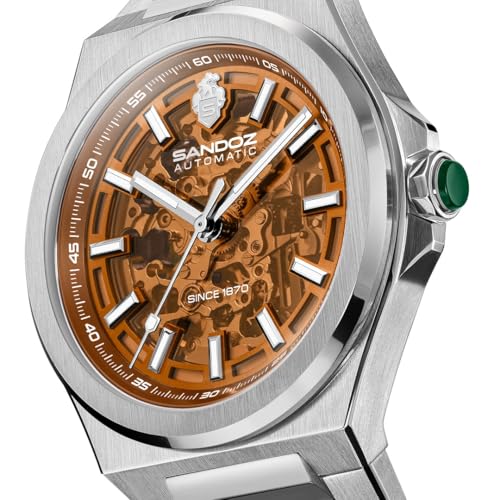 Image of SANDOZ Chanet Premium Translucent Dial Automatic Watch for Men - SZWGL0000816