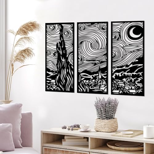 Métal noir déco murale pour entrée design chic