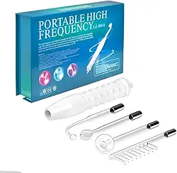 Aparelho de Alta Frequência Portátil 220V com 4 Eletrodos – Facial e Capilar – Estética Profissional para Tratamentos de Pele e Cabelos