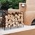 PHWOTAN Firewood Rack Stand for Outdoor and Indoor,3.8FT(Capacity 400 lbs) Heavy Duty Wood Racks Outdoor for Firewood,Fireplace Logs Holder,Metal Fire Wood Storage Organizer