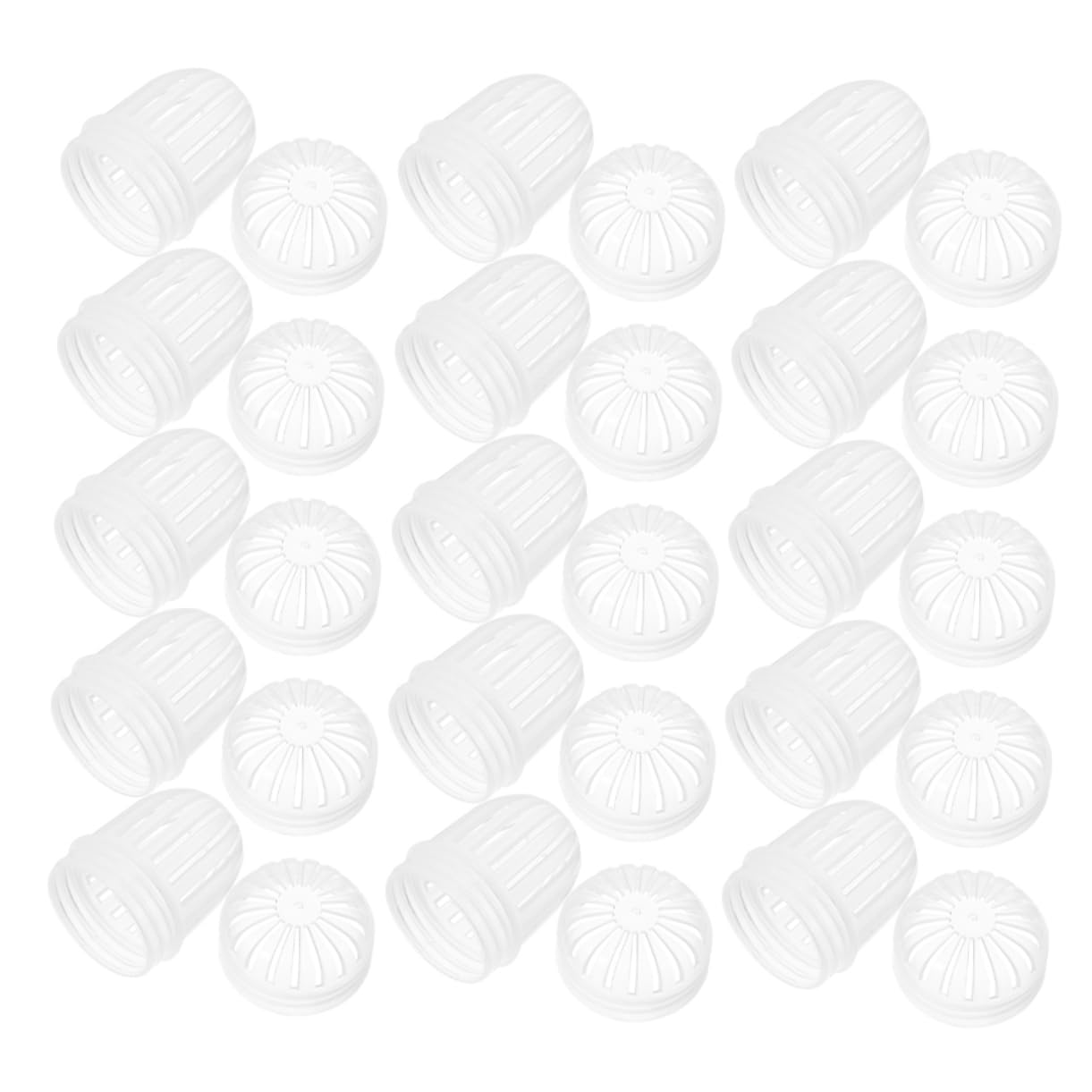 Cabilock 20pcs Fine Mesh Tea Infuser Balls Clear Plastic Steeper Strainers for Loose Tea Easy to with Teapots and Mugs for Home and Travel Brewing