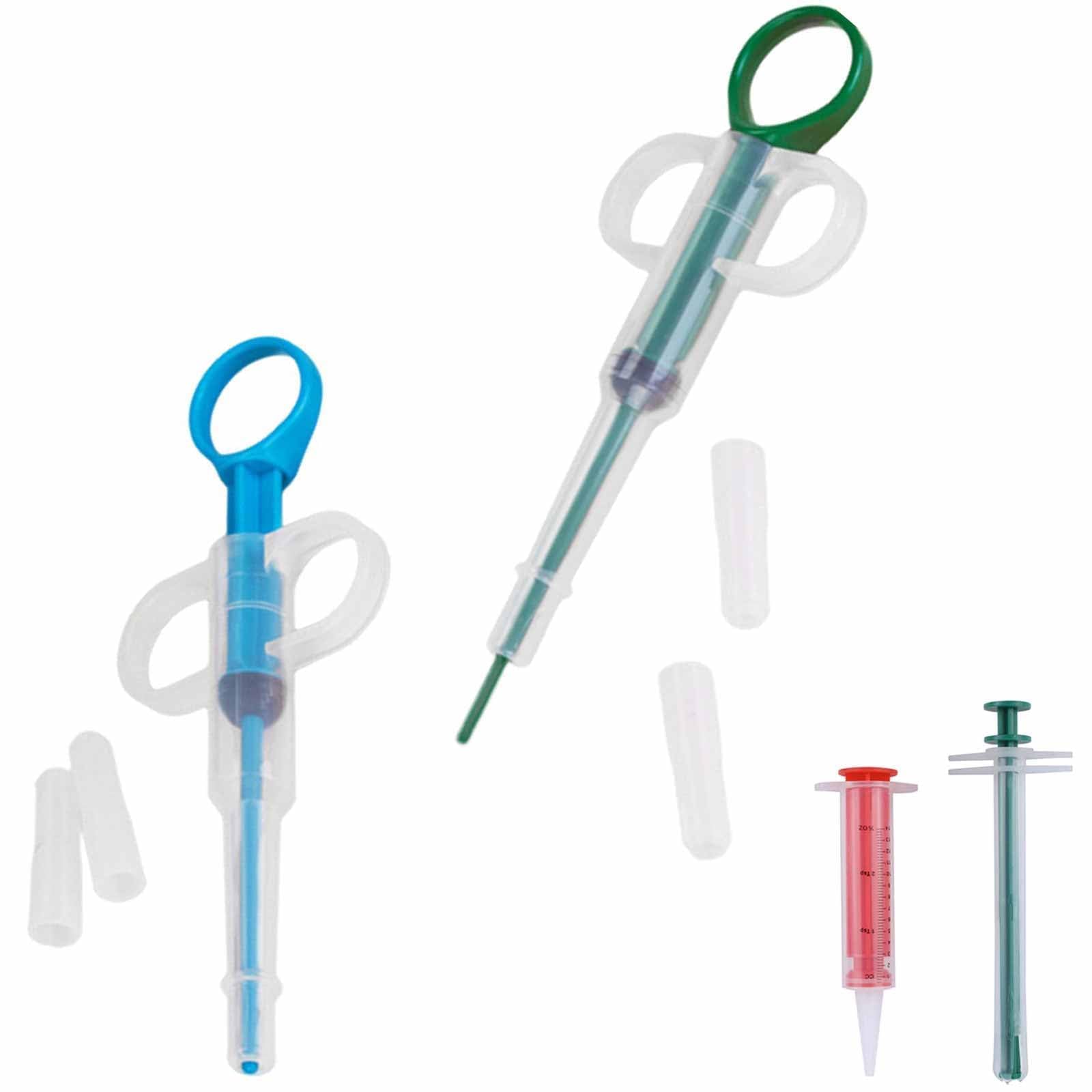 4PCS Pet Syringe Pet Pill Shooter Soft Tip Pet Tablet Feeder Reusable Medical Feeding Dispenser Tool for Cats Dogs Small Animals,cat pill popper