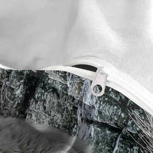 Housse de couette 3D hypoallergénique en microfibre douce - 8