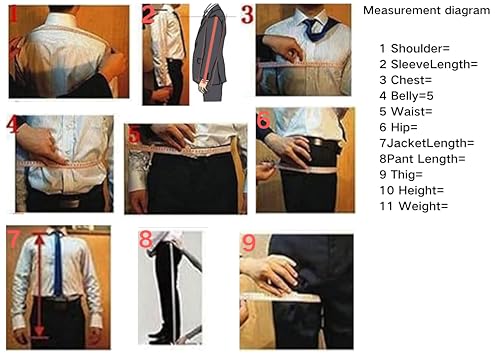 Big Tall Men's 2 Pieces Suit Jacket and Pant Plus Size 1Button Tuxedo Wedding3