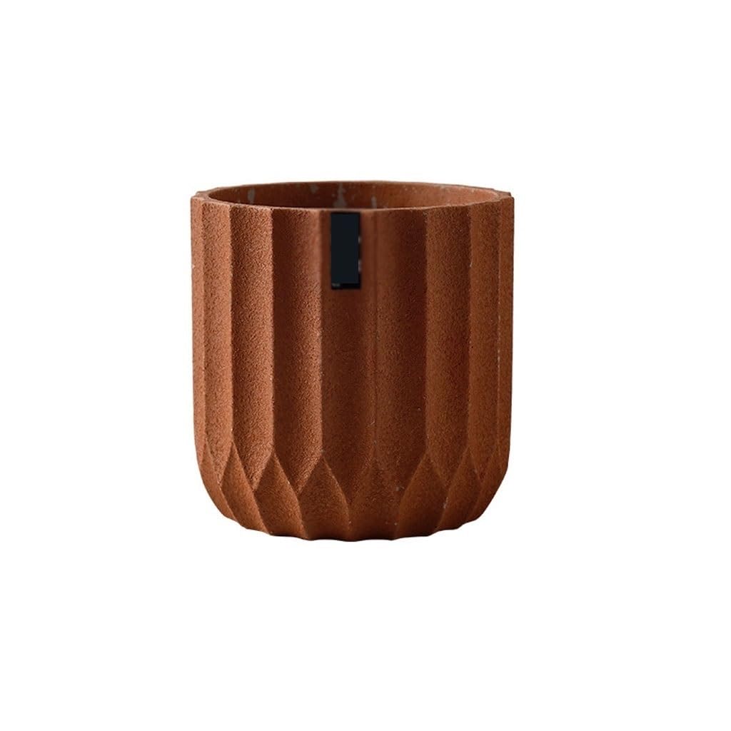 Gelasige A Flower Pots Modern Simple Flower Pot, Light Luxury Flower Pot, Cement Flower Pot, Indoor Flower Pot, Desktop Flower Pot With Drainage Holes Outdoor Flower Pots(A)