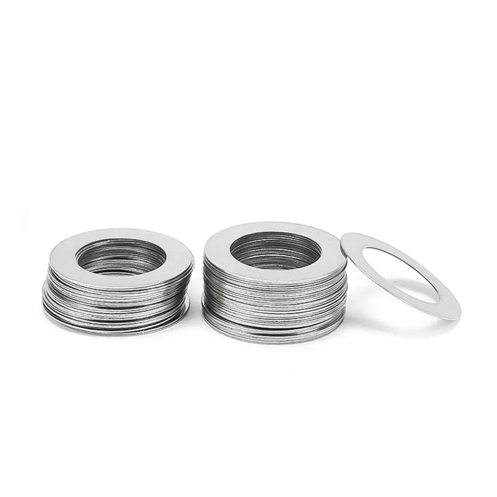 Arandelas planas de acero inoxidable, paquete de 20 Arandelas planas de acero inoxidable 304 M3-M14 0,1-0,3 mm(M6x10,Thickness 0.3mm)