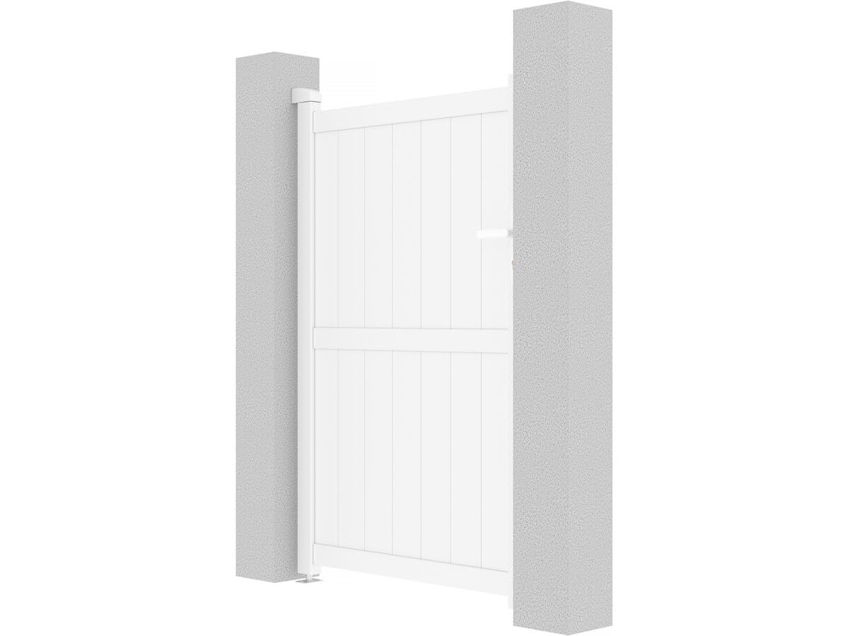 Puerta jardin aluminio Lola - 101.2 x 155.9 cm - Blanco