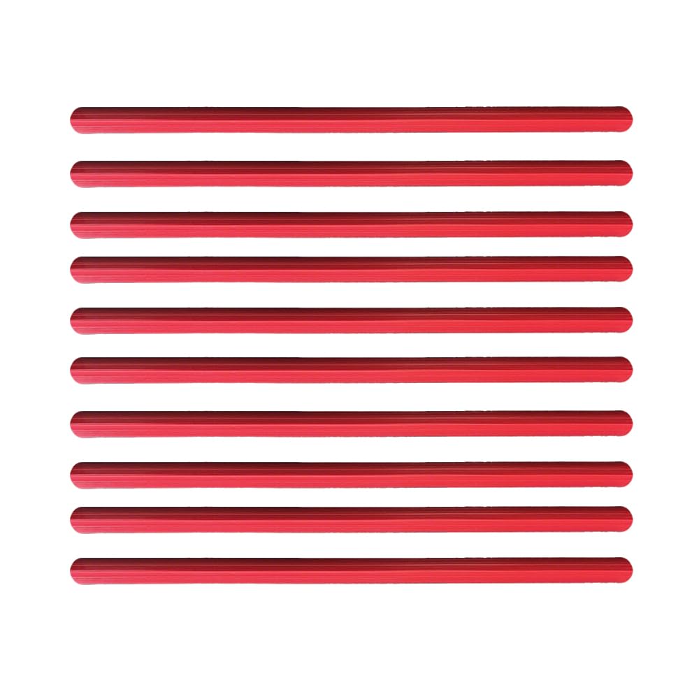 30.5cmx1.5cm Plastic Slide Binders Red, A4 Spine Bars, Binding Bars Slide Grip for Report Cover Presentation Office Document, 10PCS