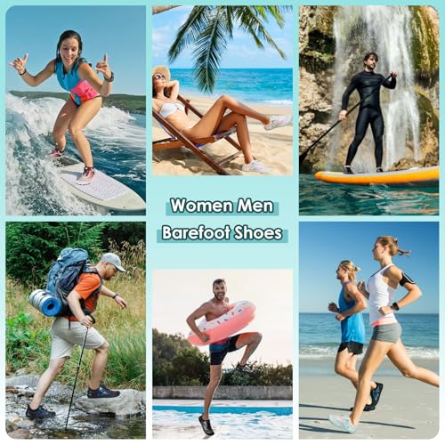 Image of Hike Barefoot Shoes Women Men Footwear, Wide Toe Water Shoes 2029 New Breathable Grounded Non-Slip Fashion Hiking Shoe for Walking Swim Pool Beach Outdoor Water Sports