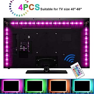 Sunnest TV Backlight Light Kit, 6.56FT/2M 5V USB LED Lights Strips 5050 RGB