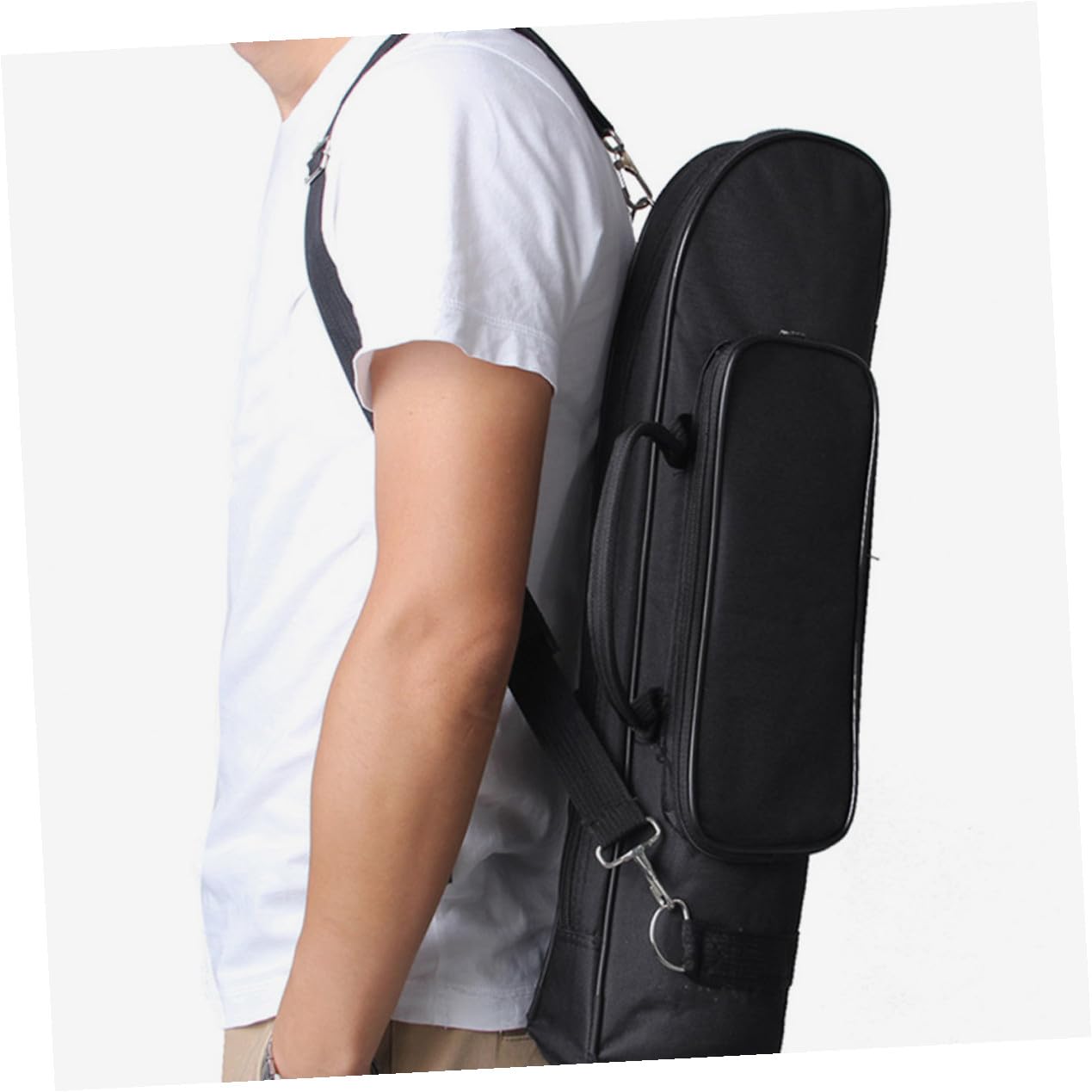 GALPADA Bolsa de Transporte para Trompeta de Tela Oxford Compartimentos Separados y Correa de Hombro Ajustable para Músicos