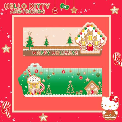 Image of Hello Kitty and Friends Holiday Puffy Sticker Playset, Includes Over 30 Hello Kitty Stickers, 2 Sticker Play Scenes, Reusable Stickers for Kids, Sanrio Stuff, Reusable Sticker Book, Travel Toys