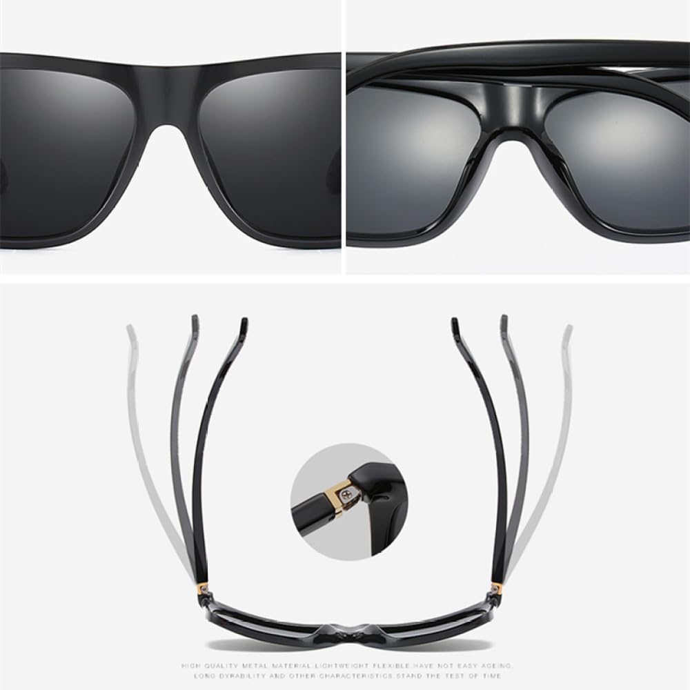 Gafas de sol de lujo para hombre, gafas de sol para conducir, gafas de sol masculinas, gafas de sol clásicas grises para viajes y pesca, UV400