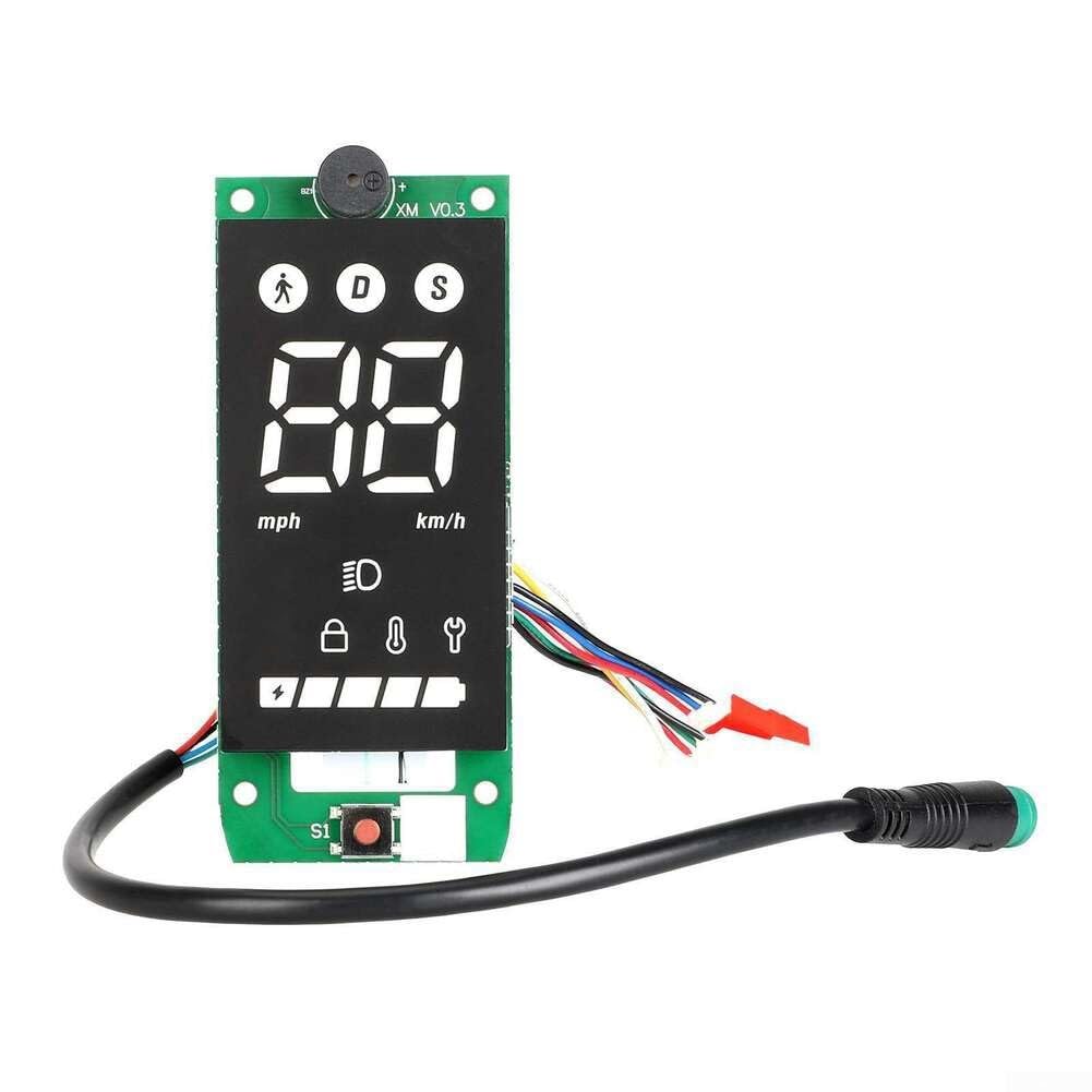 Placa de circuito de scooter eléctrico, tablero de instrumentos de scooter E Pantalla transparente Reemplazo impermeable para Xiaomi para scooters eléctricos 4Lite Accesorios de piezas (A)