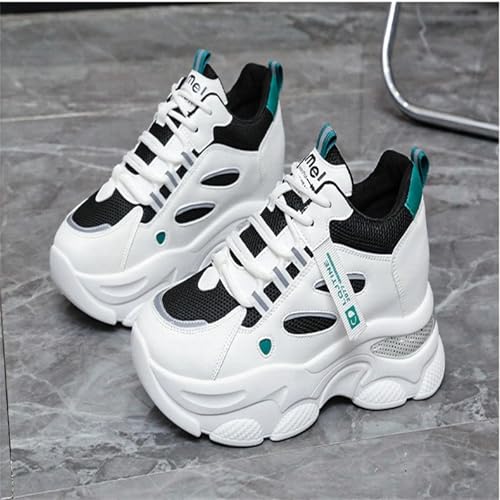 Fashion Chunky Platform Sneakers for Womens Breathable Mesh Comfortable Non-Slip Walking Shoes Outdoor Sport Lace Up Dad Shoes2