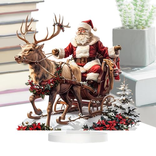 Generico Weihnachtsmann mit Schlitten mit Weihnachtsrentieren,...