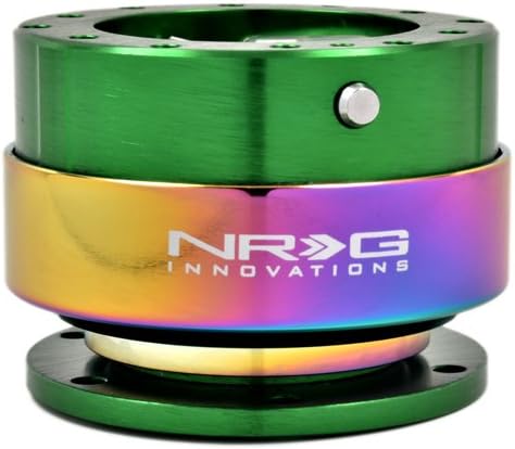 NRG SRK-200GN/MC Quick Release Kit Gen 2.0 Green Body/Neochrome Ring