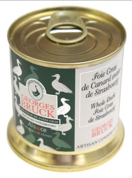 Foie Gras de Pato Entero Natural Georges Bruck 200 g Lata