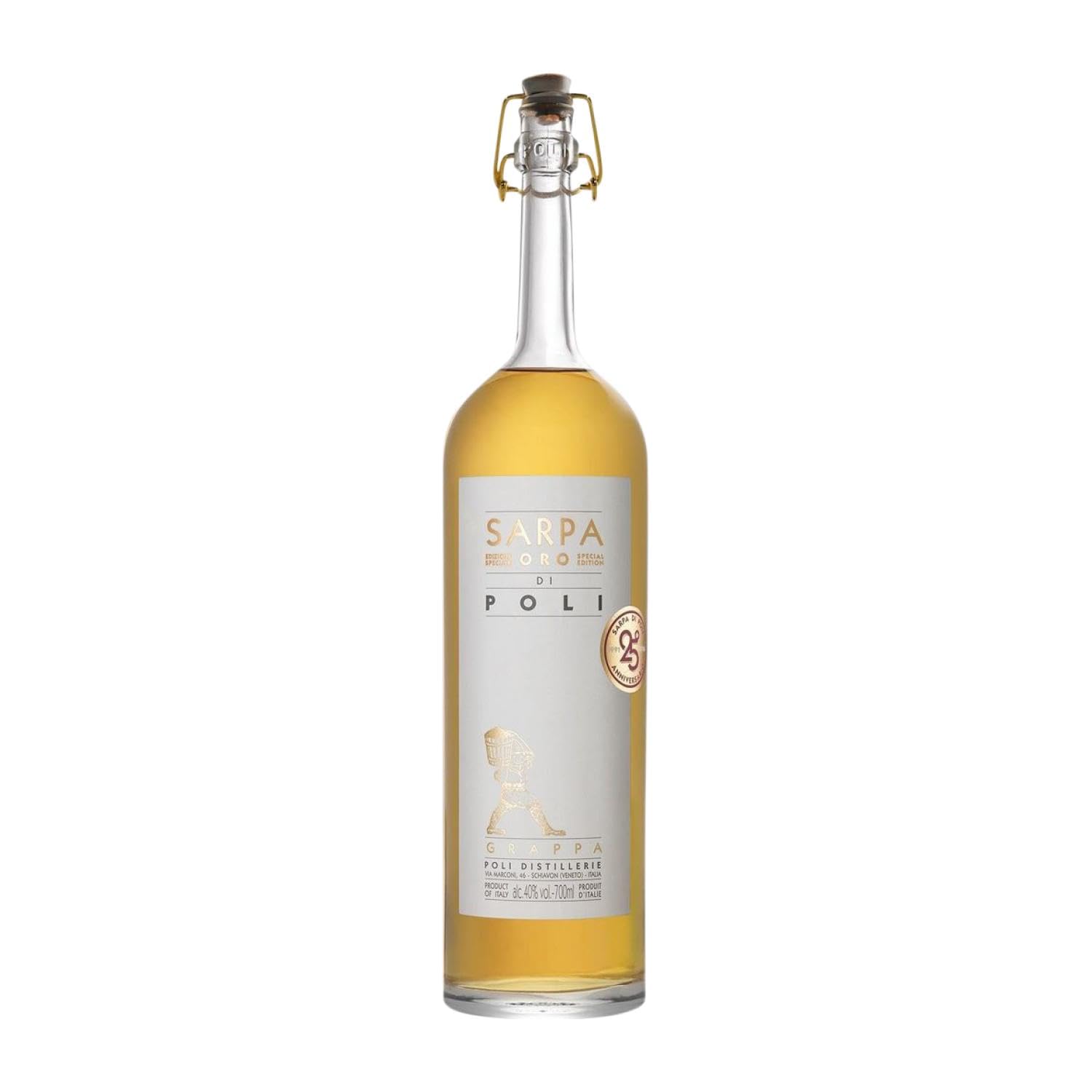 Grappa Jacopo Poli Sarpa Barrique Merlot y Cabernet Sauvignon Venezia 70 cl