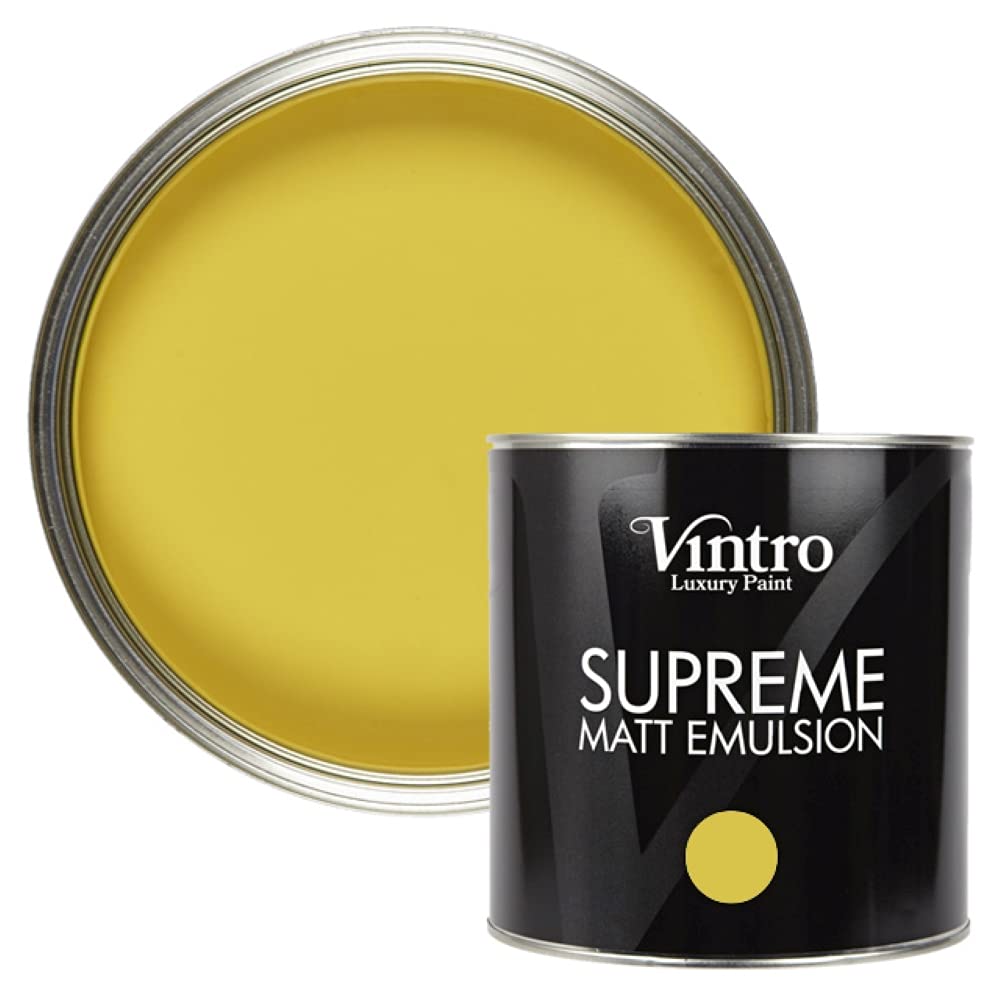 Vintro Paint Sunflower Matt Emulsion Interior Paint 2.5L