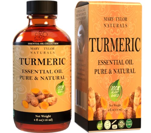 Turmeric Essential Oil (4 oz) Premium Therapeutic Grade 100% Pure and Natural Perfect for Aromatherapy Diffuser DIY by Mary Tylor Naturals