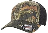 Flexfit Premium Original Blank Mossy Oak Stretch Mesh Trucker Cap (Mossy Oak Breakup/Black)
