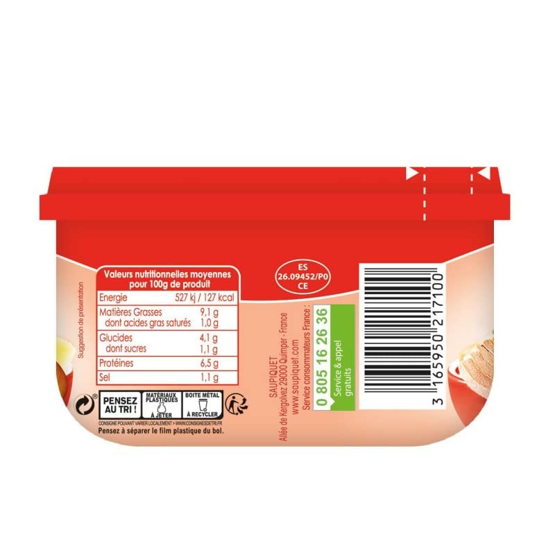 SAUPIQUET | Saupiquet Saladières Parisienne Snacking 1/3 220G | Lot De (3) | livraison offerte