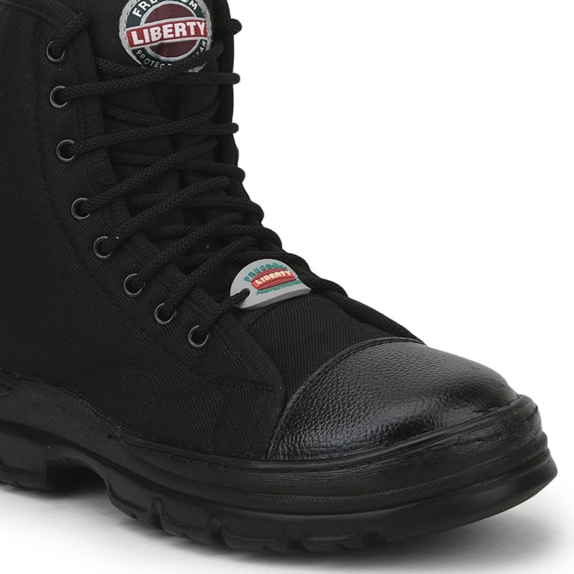 Image of Liberty Freedom Hunter-Z Lacing Safety Shoes for Men | Canvas Sole| Water Resistance |Padded Foam Insole| Comfortable for All Weather | Shock Absorber|