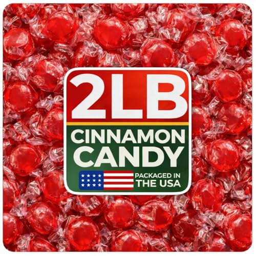 Cambie Cinnamon Candy - 2 lbs of Individually Wrapped Cinnamon Hard Candy
