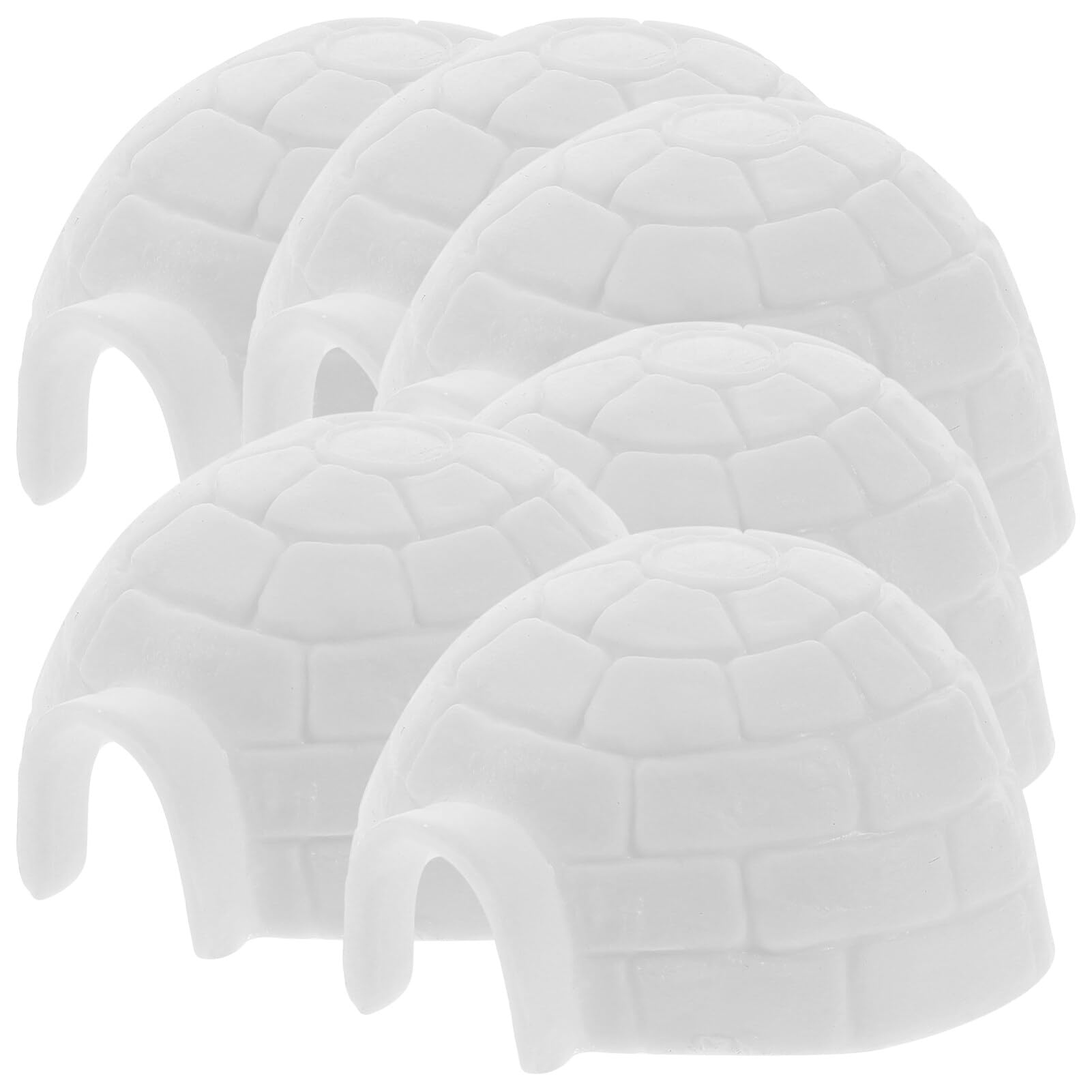 – TOYANDONA Dollhouse Ice House Miniature Igloo Figurine 6pcs Realistic Polar Toys Figures Toy Mini Dollhouse Micro Landscape Decoration Mini Igloos