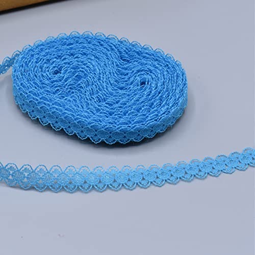 10 Yards/Lot White Lace Ribbon Embroidery Floral Sewing Lace Trim For Gift Package Wrap, Wedding Decor (0.6" Width, 3 Lot) #TOP5