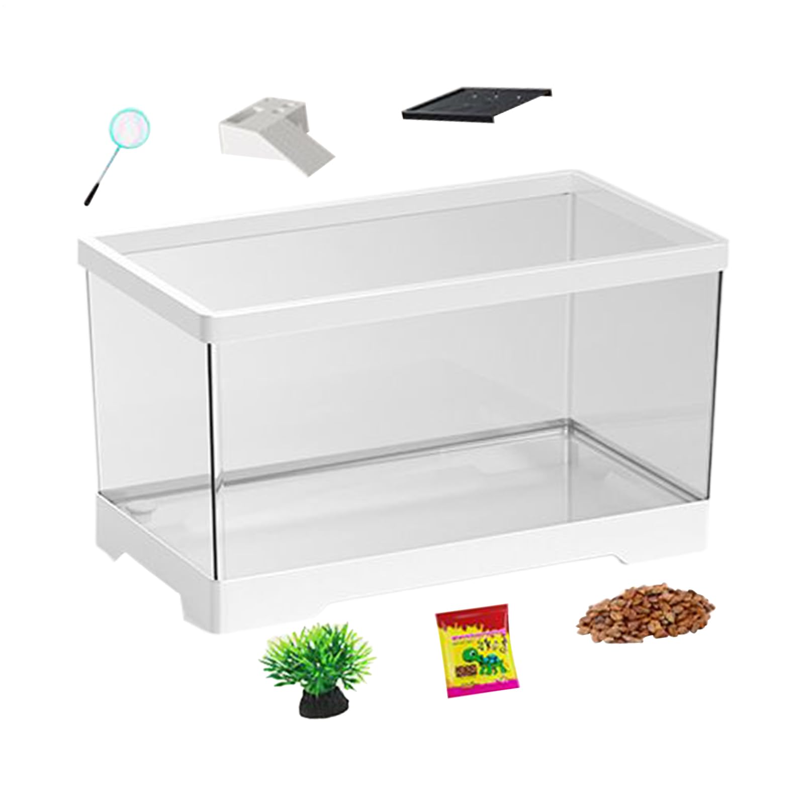 Kit aquarium pour tortues autonettoyant, terrarium pour serpents et crabes