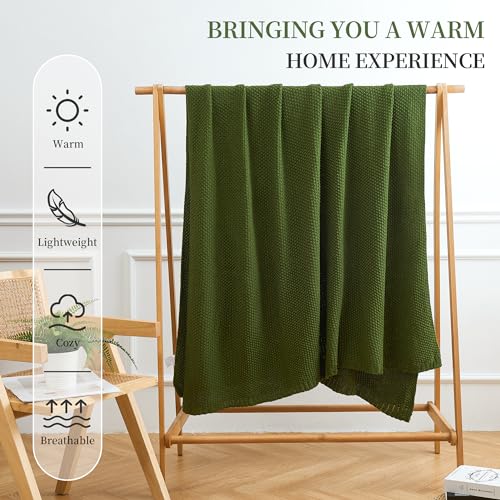 Aganear-Knit-Throw-Blanket-for-Couch-Cable-Knitted-Throw-Blanket-for-All-Seasons-Soft-Cozy-Lightweight-Knit-Blanket-for-Living-Room-Bed-Office-Travel-Boho-Decor-50×60-Olive-Green Aganear Knit Throw Blanket for Couch Cable Knitted Throw Blanket for All Seasons Soft Cozy Lightweight Knit Blanket for Living Room Bed Office Travel Boho Decor 50×60 Olive Green