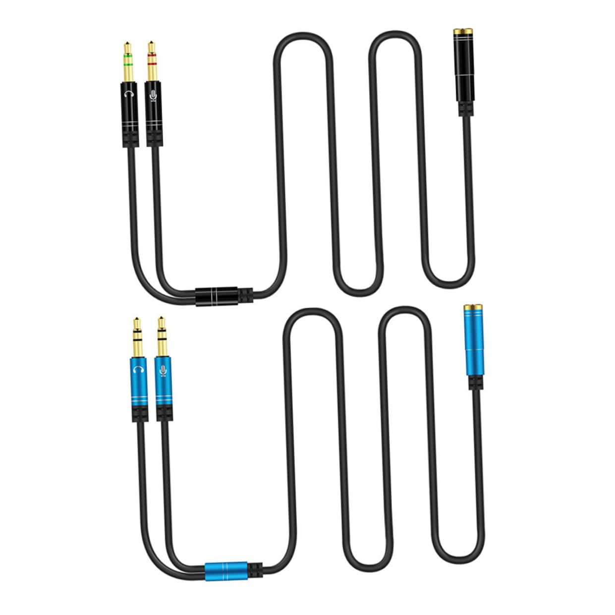 ABOOFAN 8stücke Klinken-Splitter Kabel Für Audio Und Mikrofon Dual Female Adapter Für Desktop-Computer Und Laptop Praktische Lösung Für Headsets