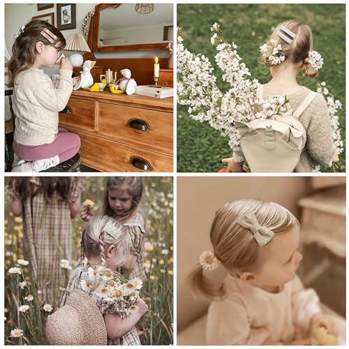 Fancy Clouds 13 Pcs Hair Clips For Girls With Bows Butterfly Flower,2 Inch Fully Lined Alligator Clips And Barrettes,Handmade Hair Accessories For Baby Toddler Young Kids School Age Girls Gifts thumb #2