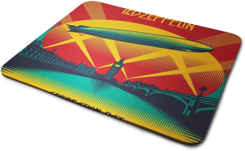 Lightning Hammerz Led Zeppelin Printed Mouse Pad for Friends | Robert Plant,Jimmy Page Rock Band Printed Gaming Mouse Pad for Gamers| Anti Skid Technology Mouse Pad for Laptops and Computers.