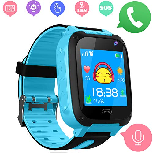 Girls Boys Watch Phone - Kids Smartwatch with LBS/GPS Tracker Compatible iOS Android