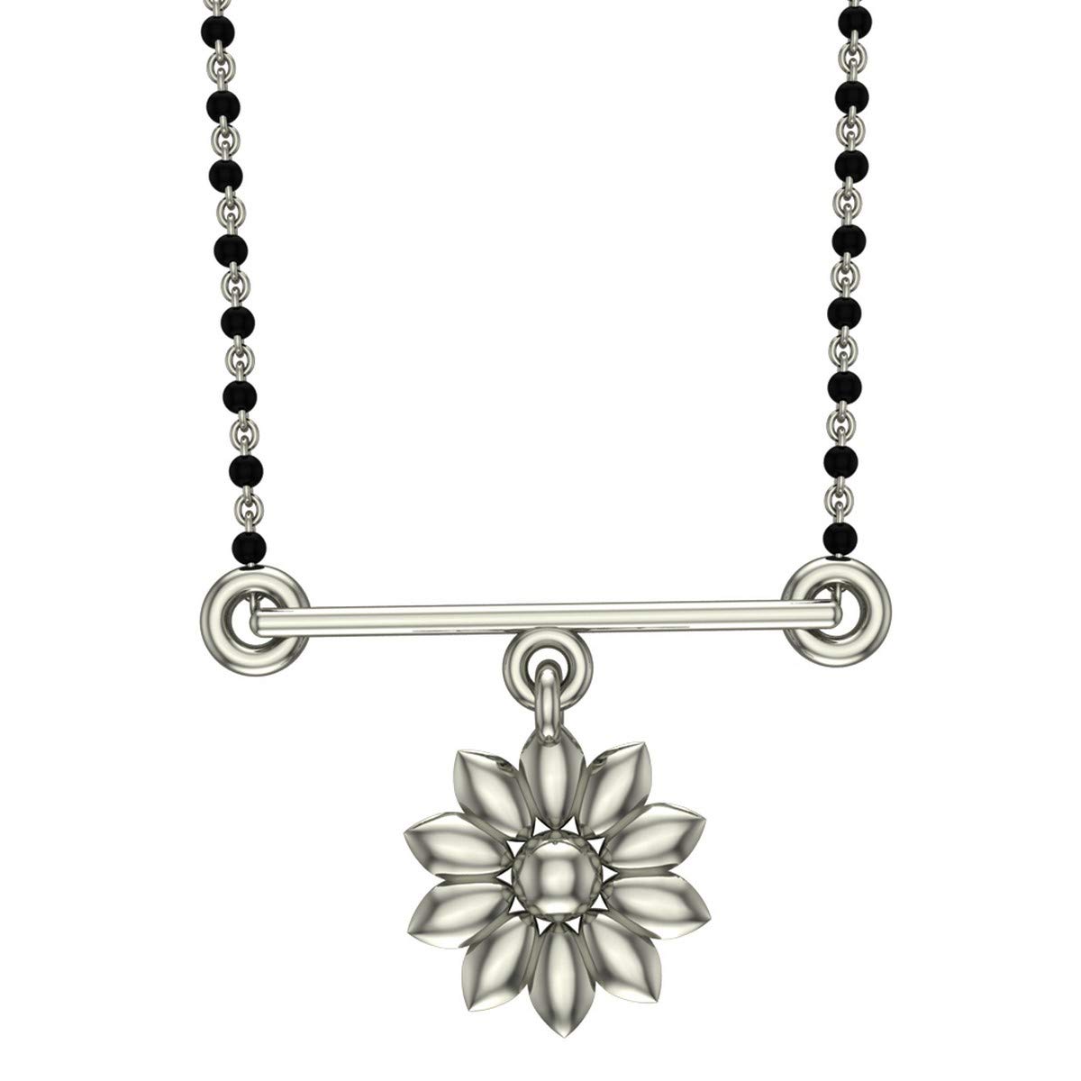 Gold Mangalsutra for Women (White, Aster_22K)-image-30