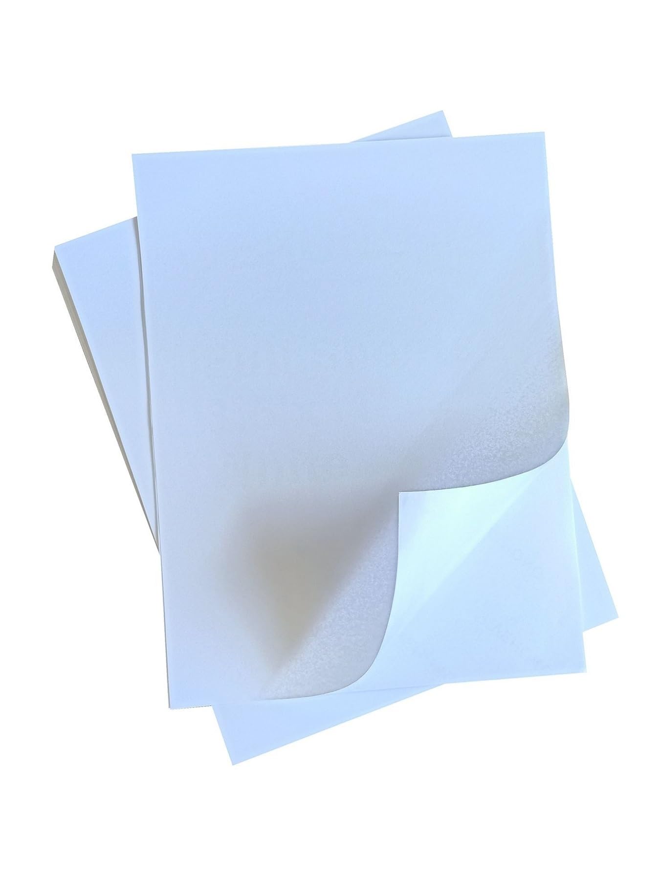 DAVBIR Adesivo for spedizione Etichette for indirizzi Stampanti laser e a getto d'inchiostro 216x279mm Mezzo foglio Carta autoadesiva vuota permanente perfection (Color : 100sheets)
