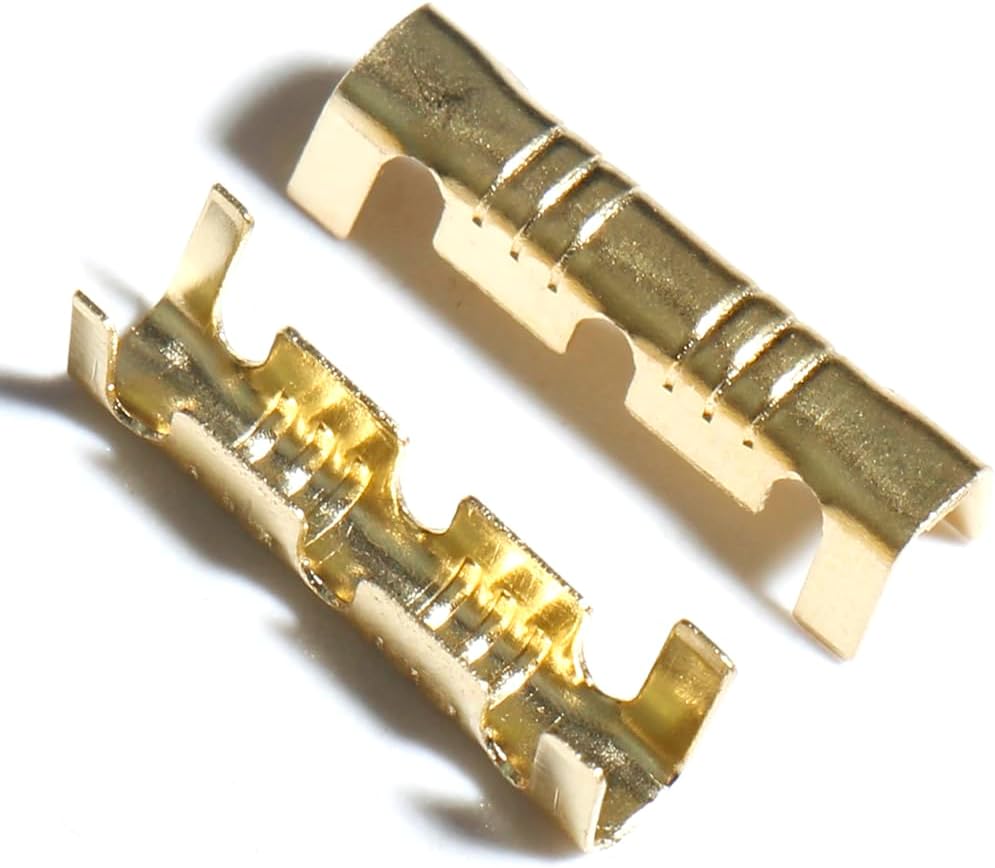 U Shape Copper Ring Terminals Crimp Wire Non-Insulated Cable Wire Spade Electric Butt Connector Electricity Automotive